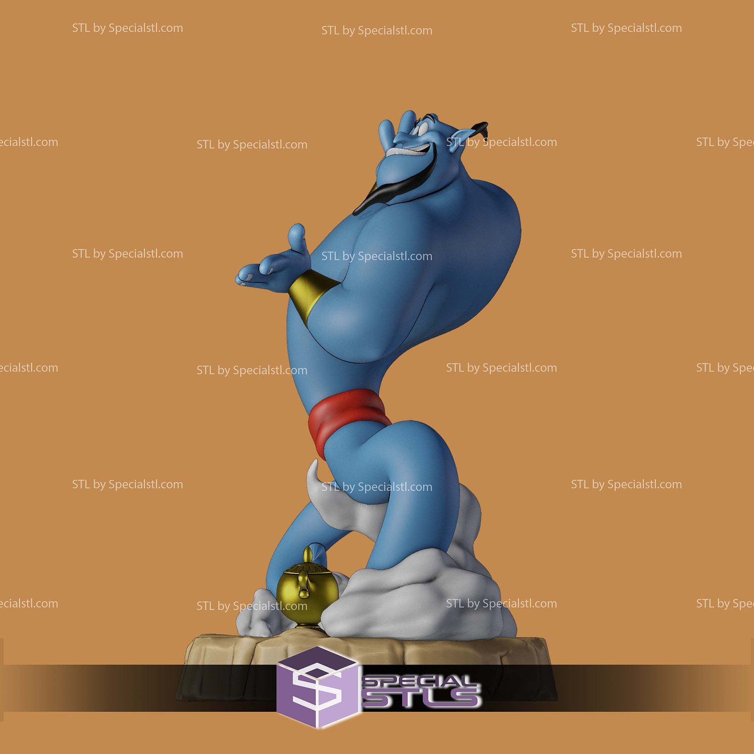 Genie Basic Aladdin STL Files 3D Model — view 5