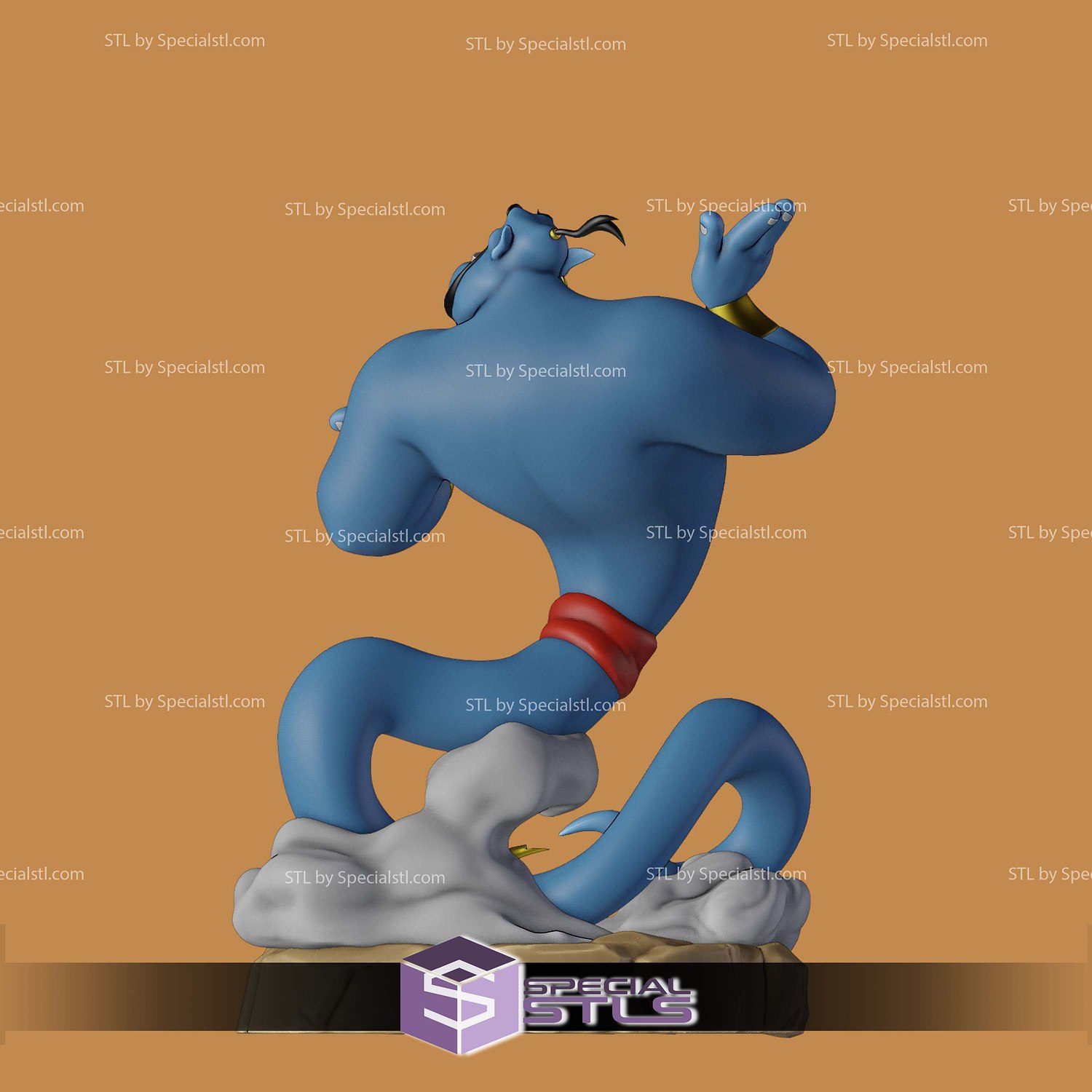Genie Basic Aladdin STL Files 3D Model — view 6