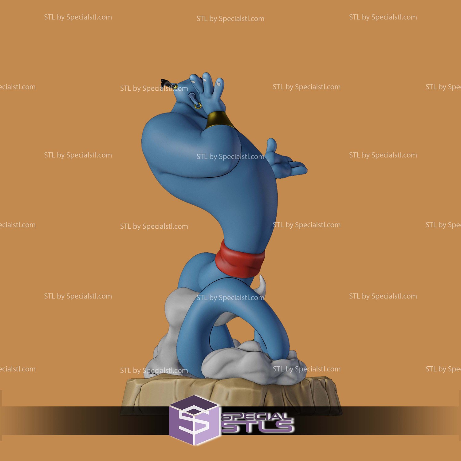 Genie Basic Aladdin STL Files 3D Model — view 7