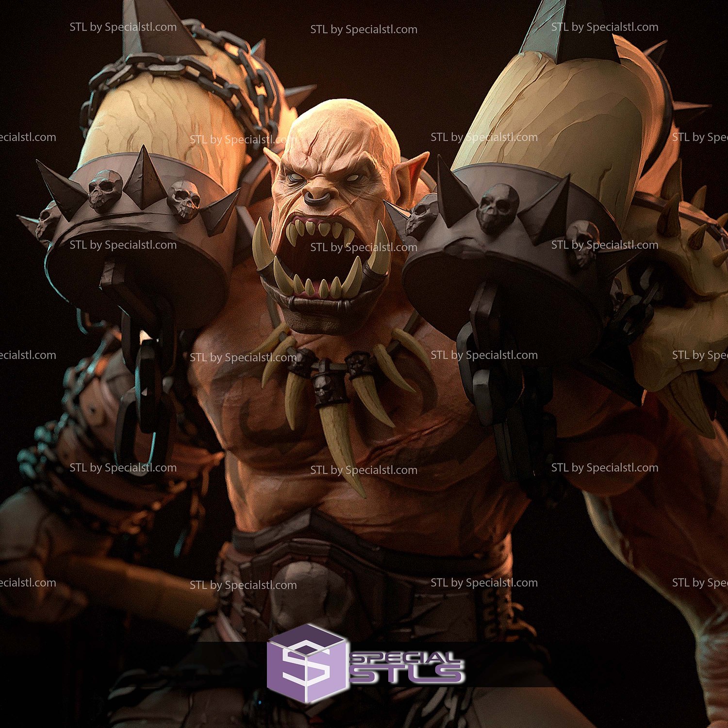 Garrosh Broken Base 3D Printer Files STL Model — view 2