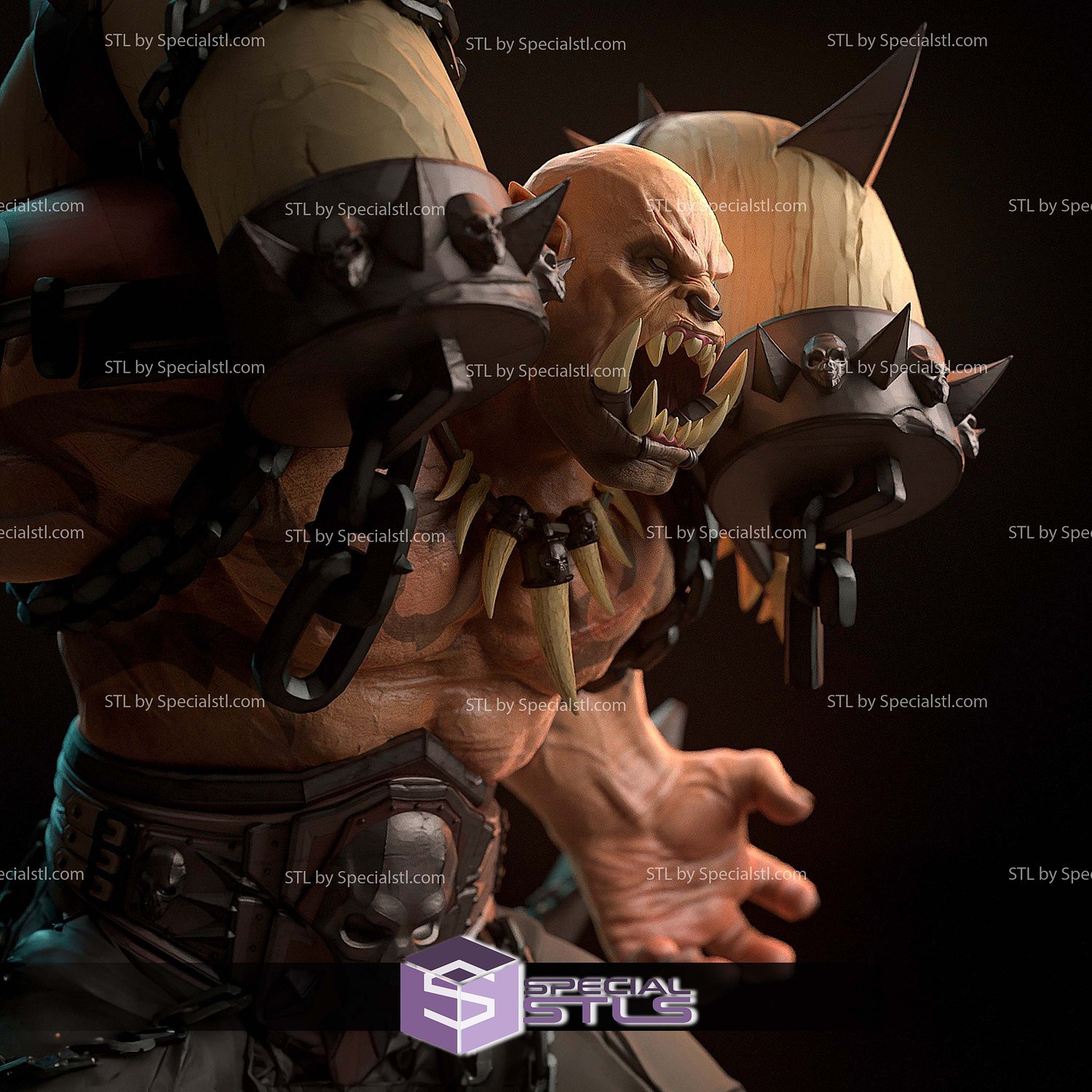Garrosh Broken Base 3D Printer Files STL Model — view 3