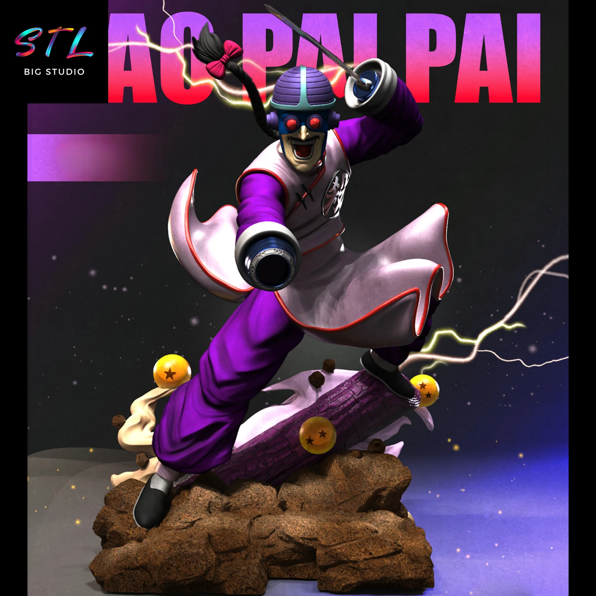 Tao Pai Pai STL | 3D Printable Figure | Dragon Ball Model