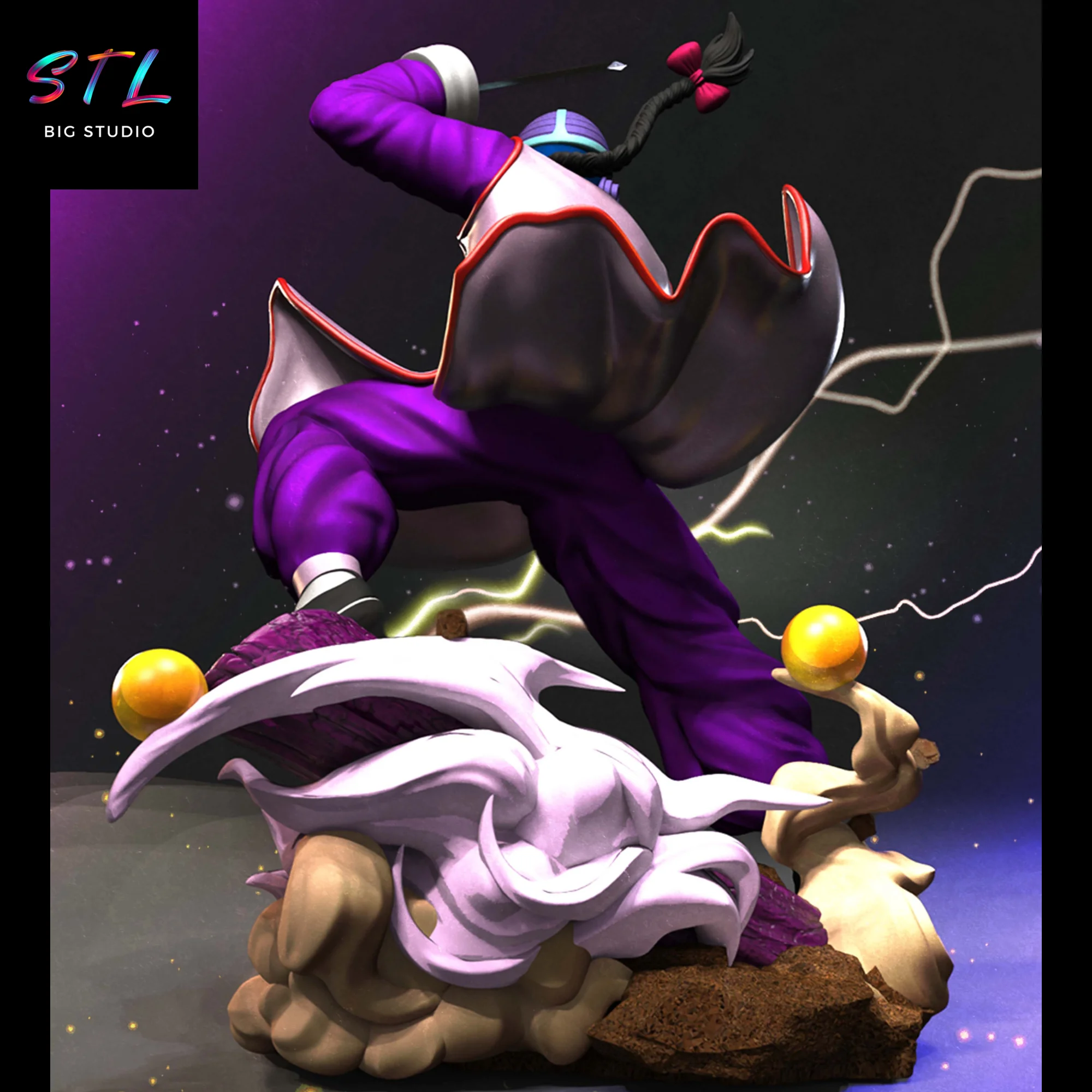Tao Pai Pai STL | 3D Printable Figure | Dragon Ball Model — view 3