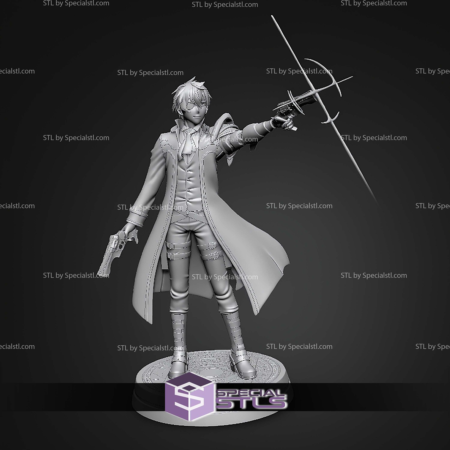 Hajime Nagumo 250mm STL Files 3D Model — view 2