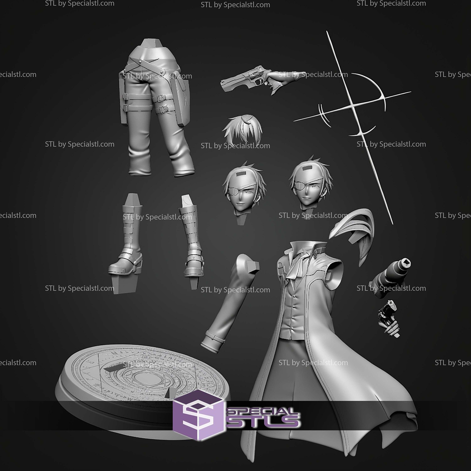 Hajime Nagumo 250mm STL Files 3D Model — view 4