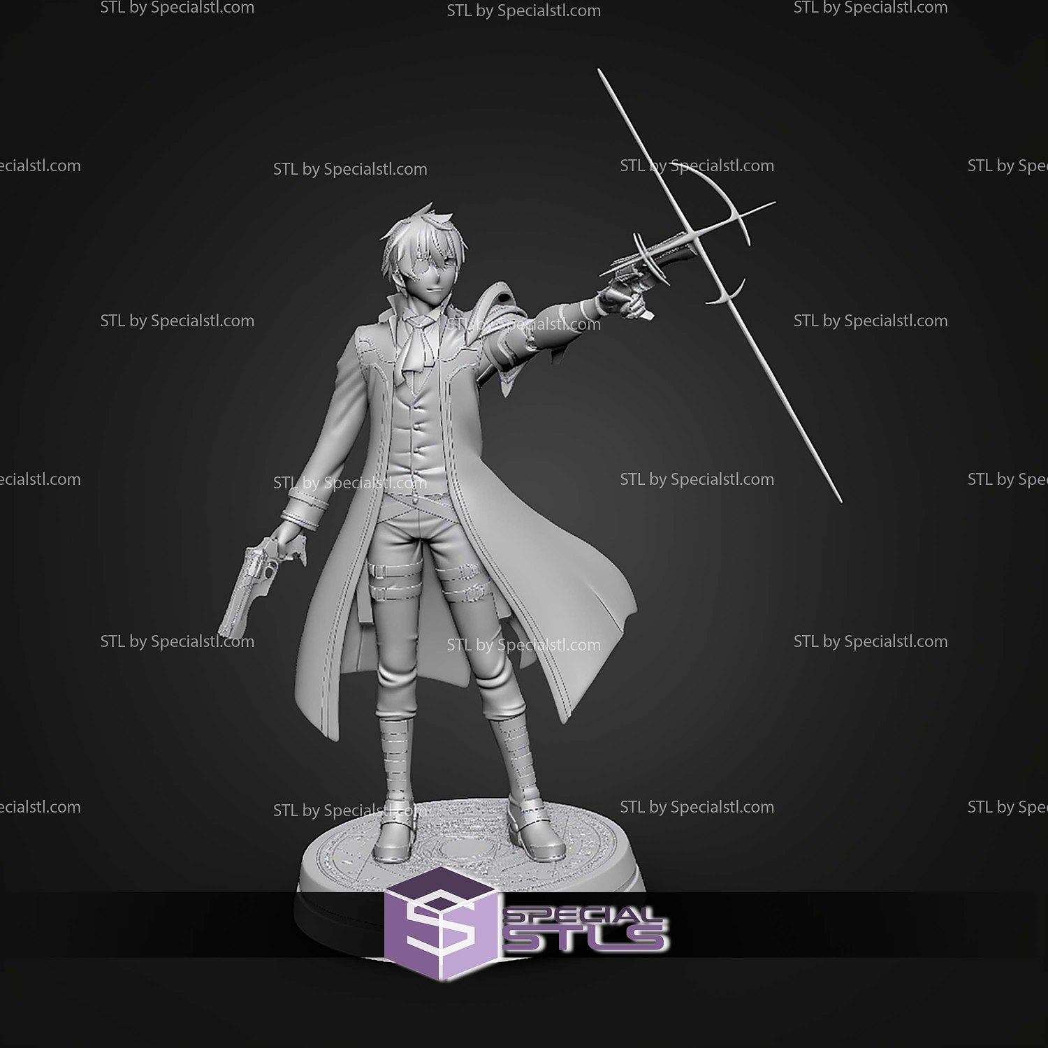 Hajime Nagumo 250mm STL Files 3D Model — view 6