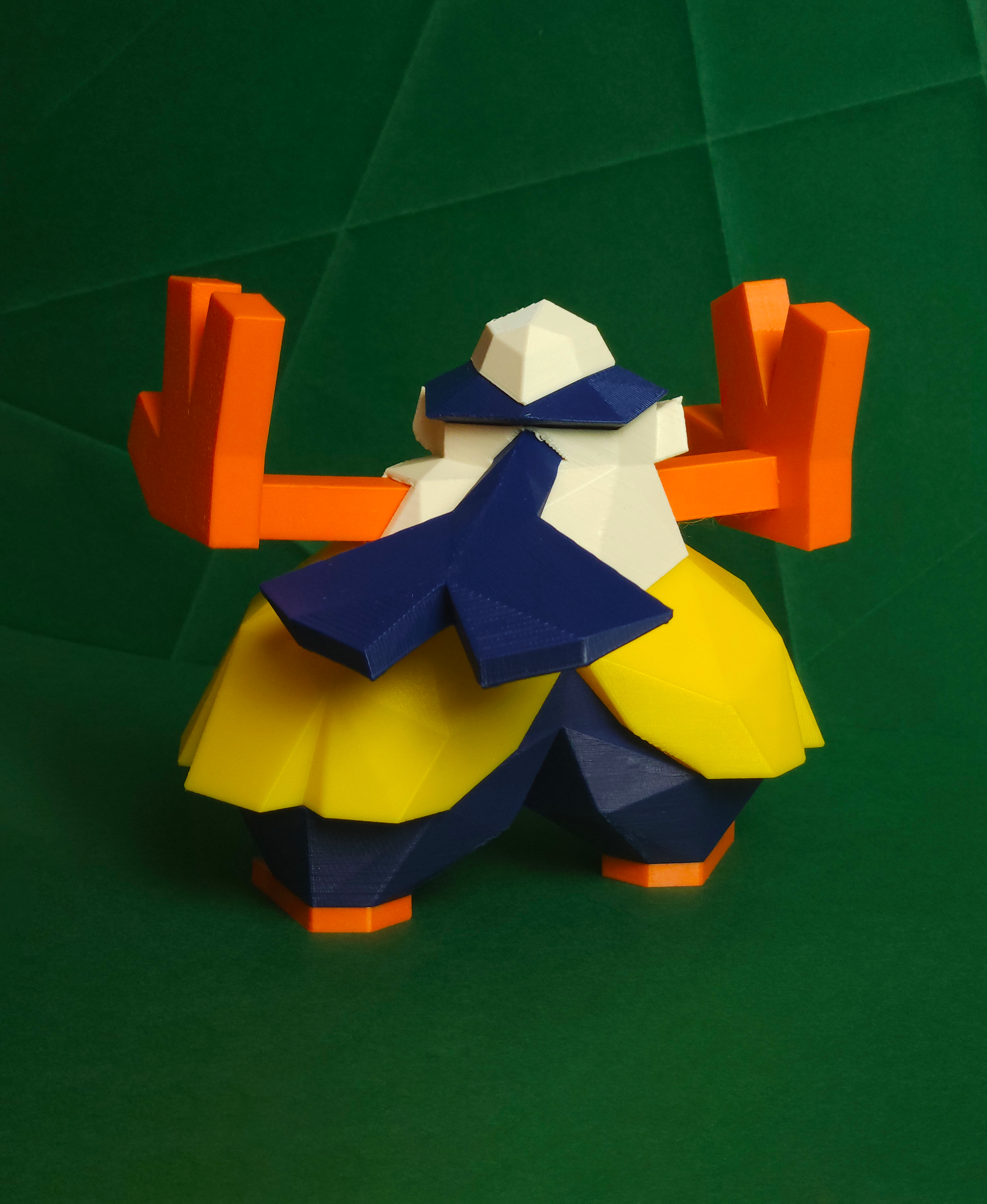 Hariyama Low Poly Pokemon 3D STL Model