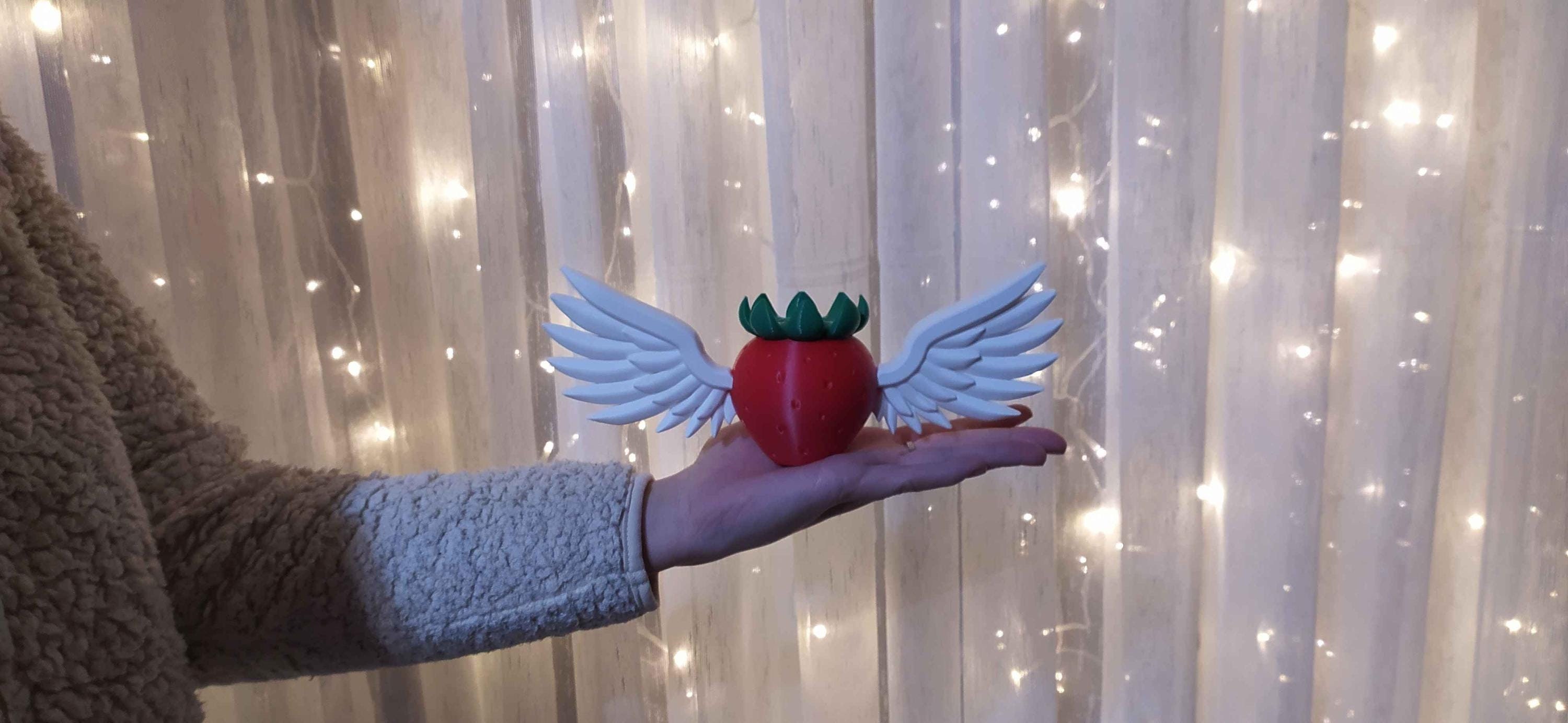 Angel Strawberry Powerup - Multipart - No AMS/CFS 3D STL Model — view 5