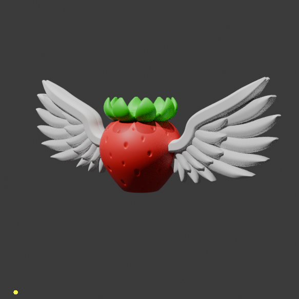 Angel Strawberry Powerup - Multipart - No AMS/CFS 3D STL Model — view 6