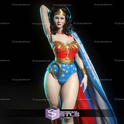 Wonder Woman Lynda Carter Cloak STL Files 3D Model