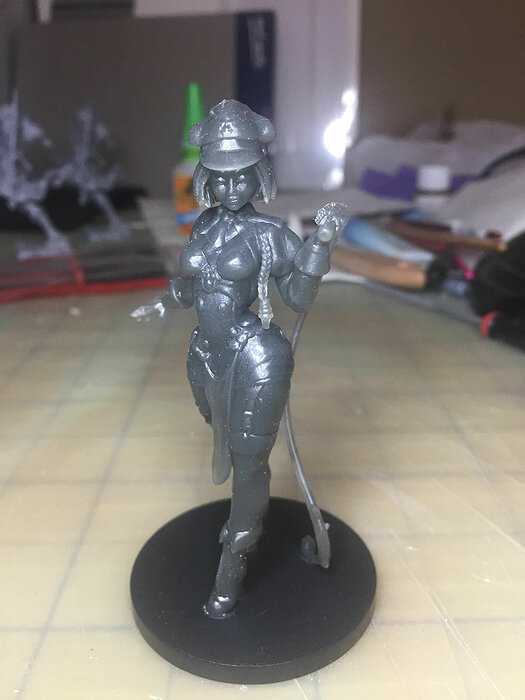 Guard with Whip 3D STL Model — view 2