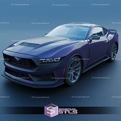 Ford Mustang 2024 Dark Horse Sculptures 3D Printing STL Model