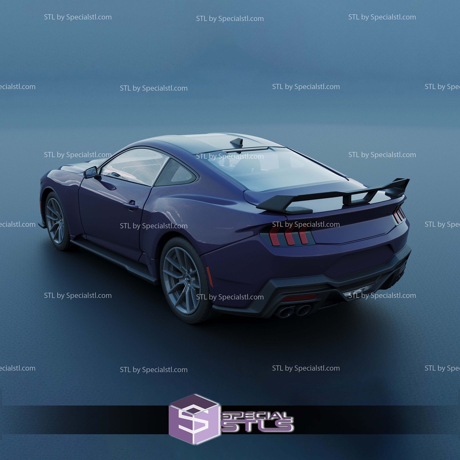 Ford Mustang 2024 Dark Horse Sculptures 3D Printing STL Model — view 5