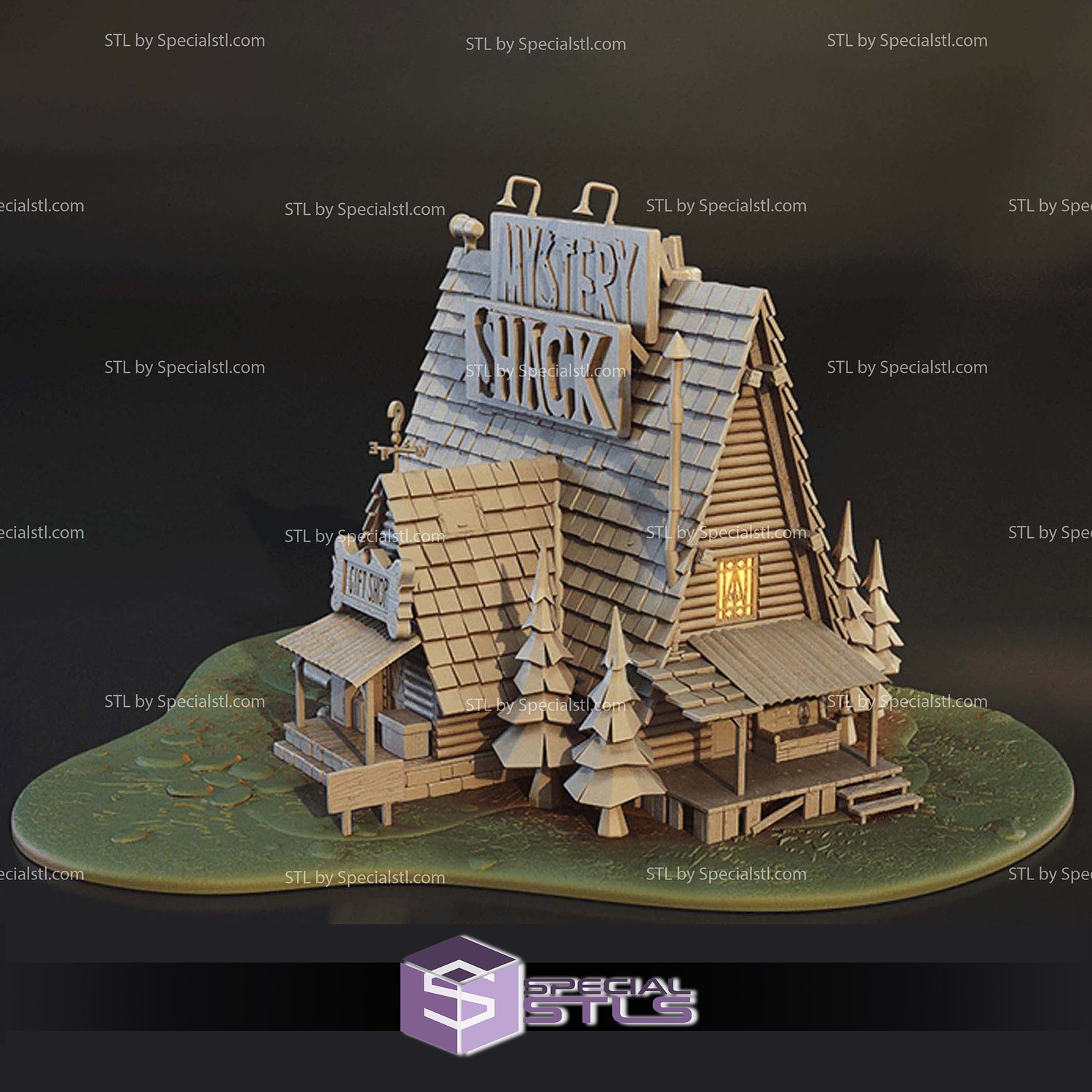 Mystery Shack Gravity Falls 3D Printer Files STL Model — view 6