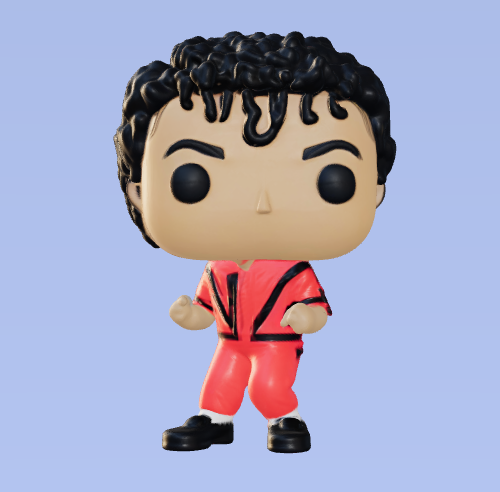 Michael Jackson POP 3D STL Model