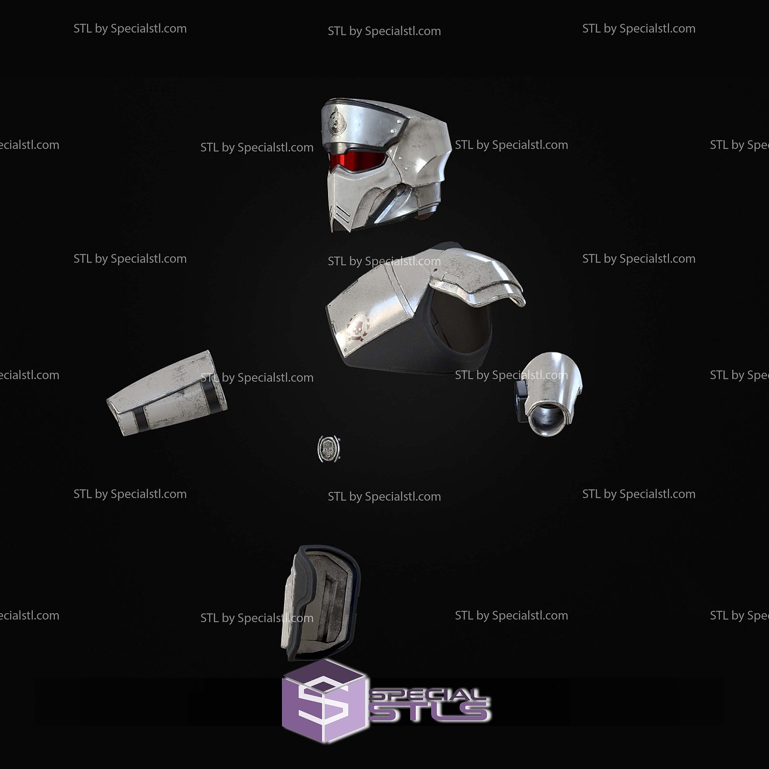Cosplay STL Files Helldivers 2 UF16 Inspector Armor 3D Model — view 2