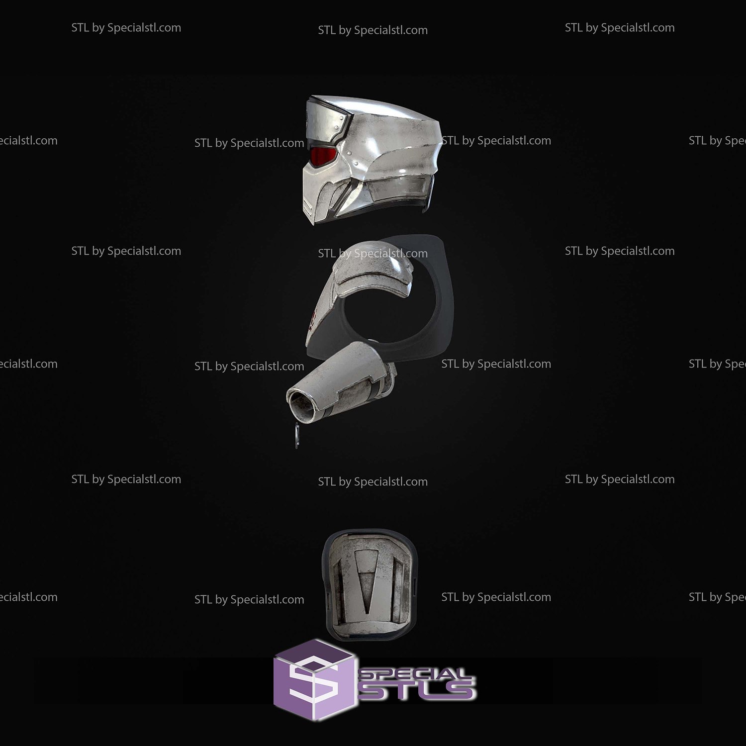 Cosplay STL Files Helldivers 2 UF16 Inspector Armor 3D Model — view 3