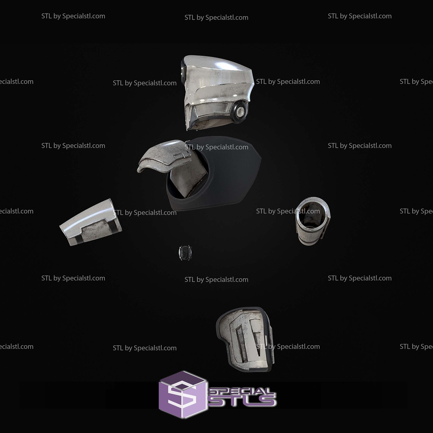 Cosplay STL Files Helldivers 2 UF16 Inspector Armor 3D Model — view 4