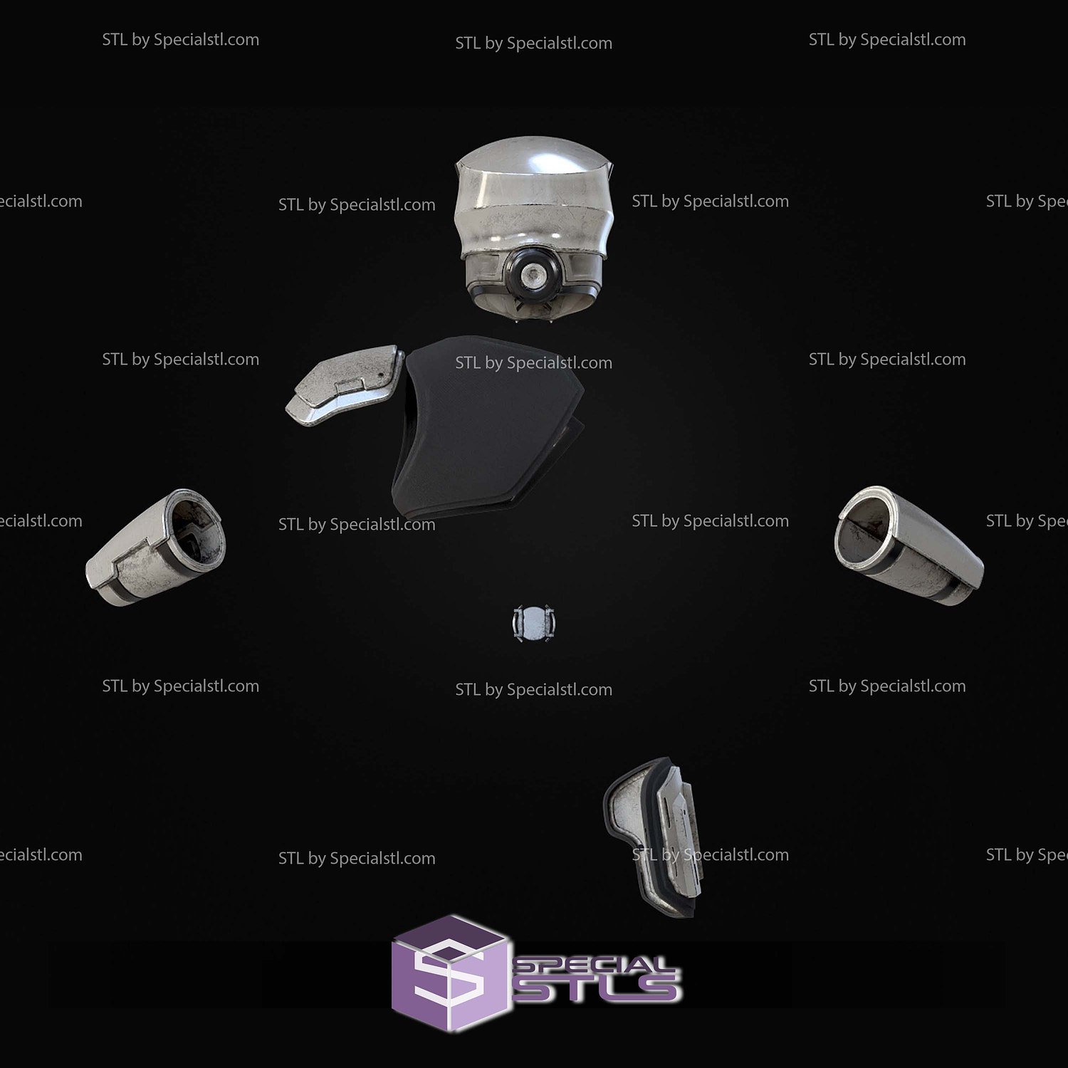 Cosplay STL Files Helldivers 2 UF16 Inspector Armor 3D Model — view 5