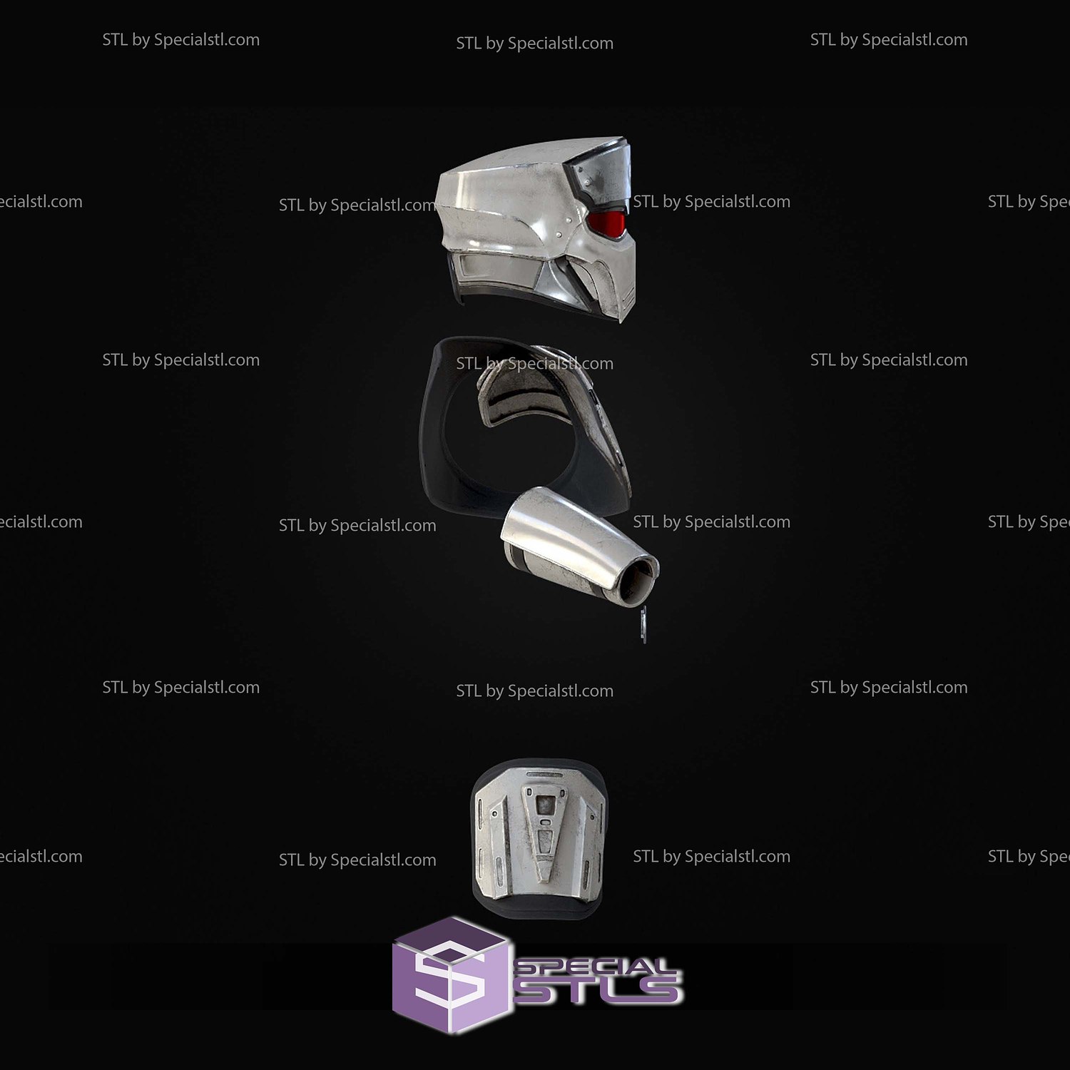 Cosplay STL Files Helldivers 2 UF16 Inspector Armor 3D Model — view 7