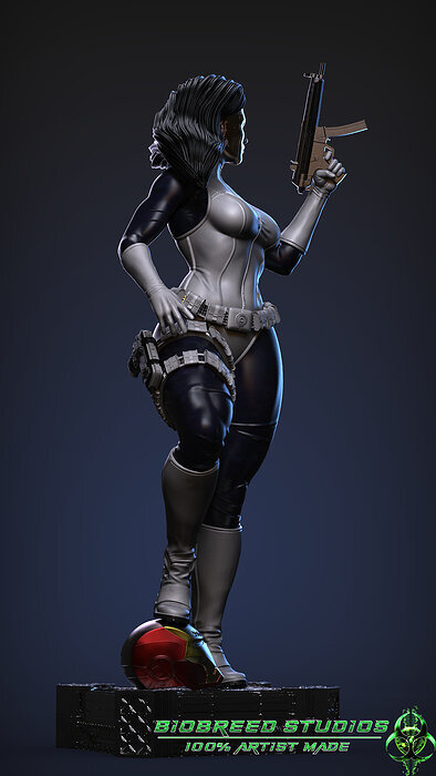Marvel Comics Madame Masque 3D OBJ Model — view 4