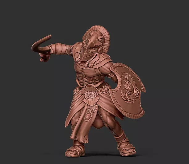 Egyptian warrior - Orion - 35mm scale 3D STL Model
