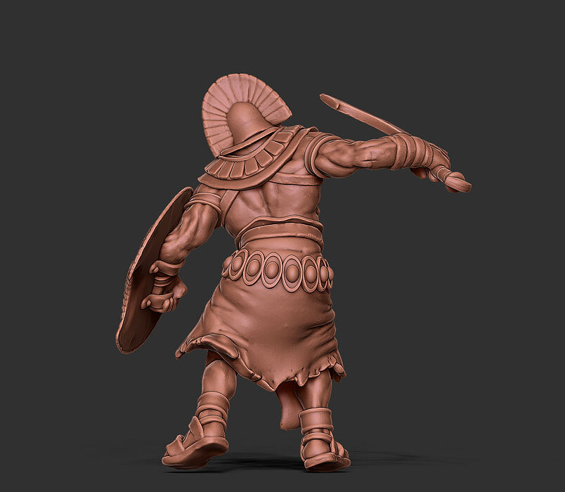 Egyptian warrior - Orion - 35mm scale 3D STL Model — view 5