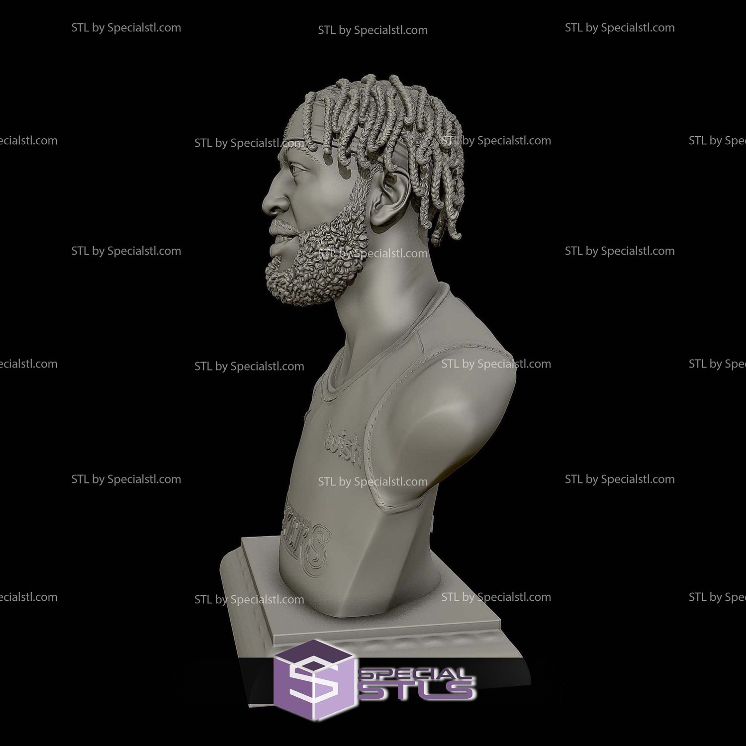 Anthony Davis Bust V2 Digital STL Files 3D Model — view 2
