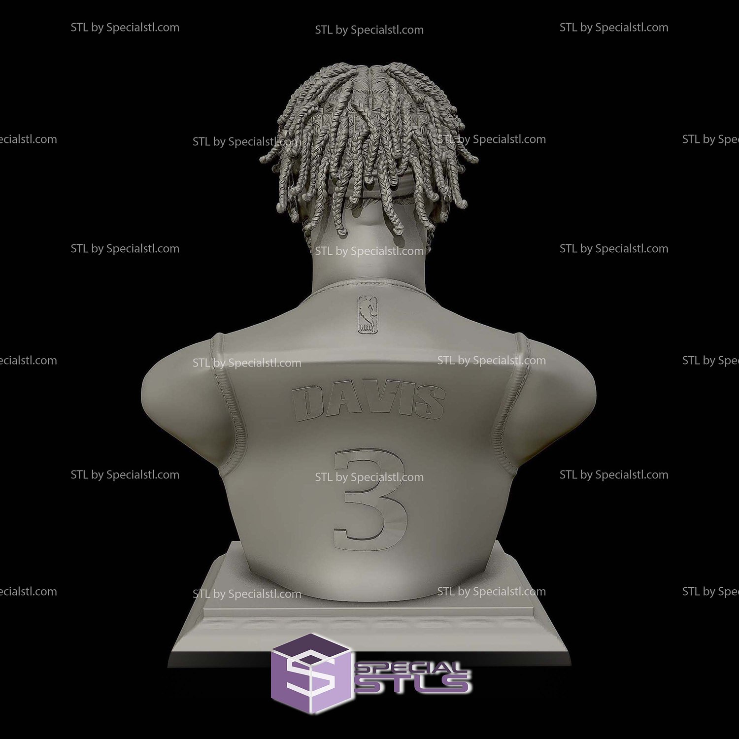 Anthony Davis Bust V2 Digital STL Files 3D Model — view 3