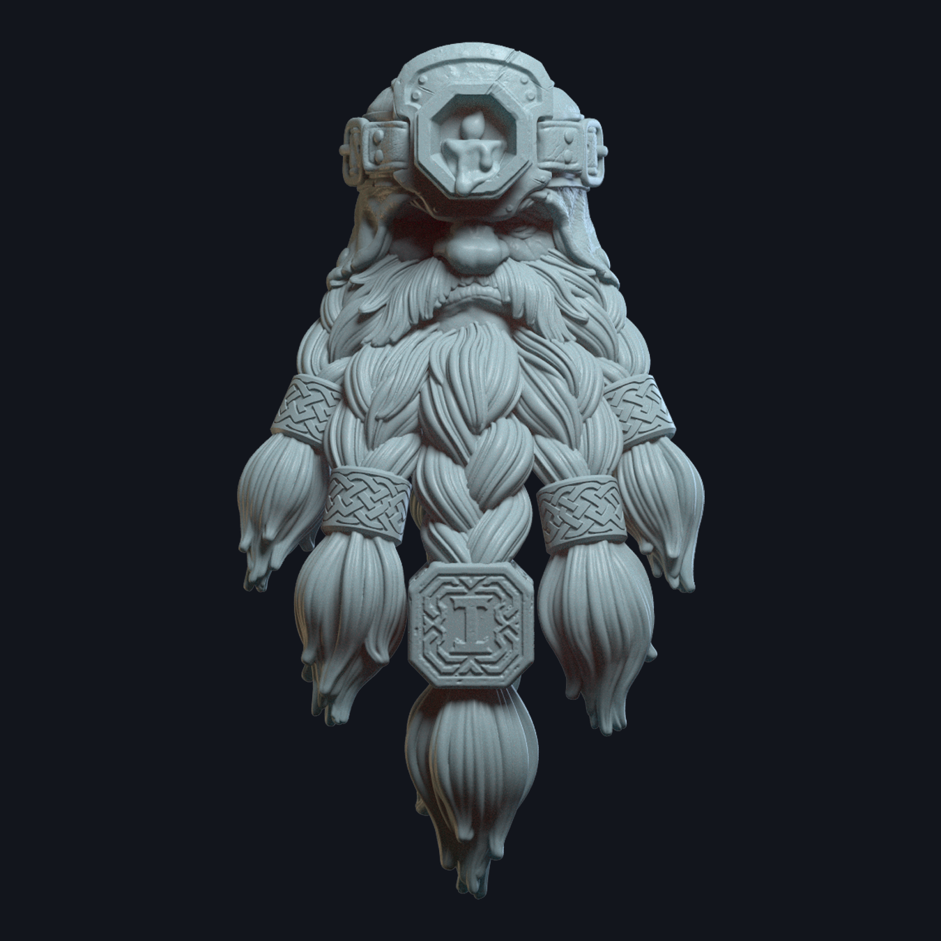 Thorek Tanglebeard v4 3D STL Model — view 2
