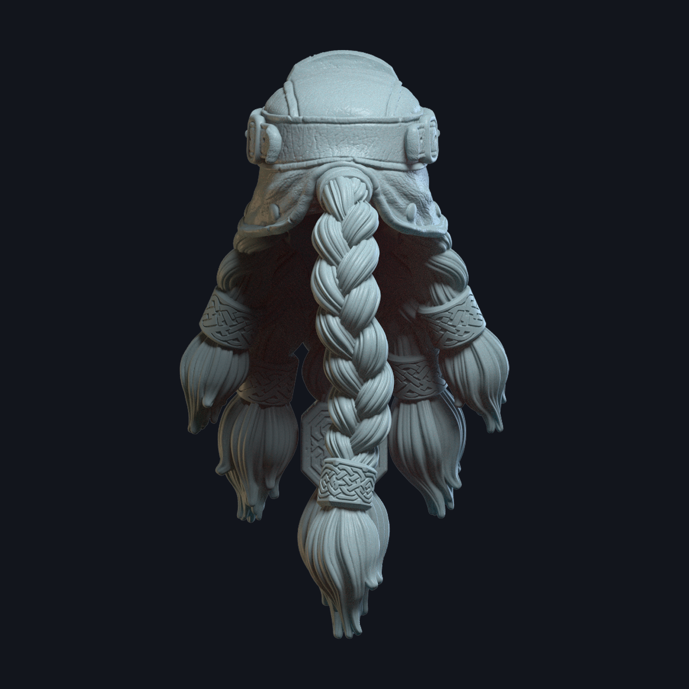 Thorek Tanglebeard v4 3D STL Model — view 4