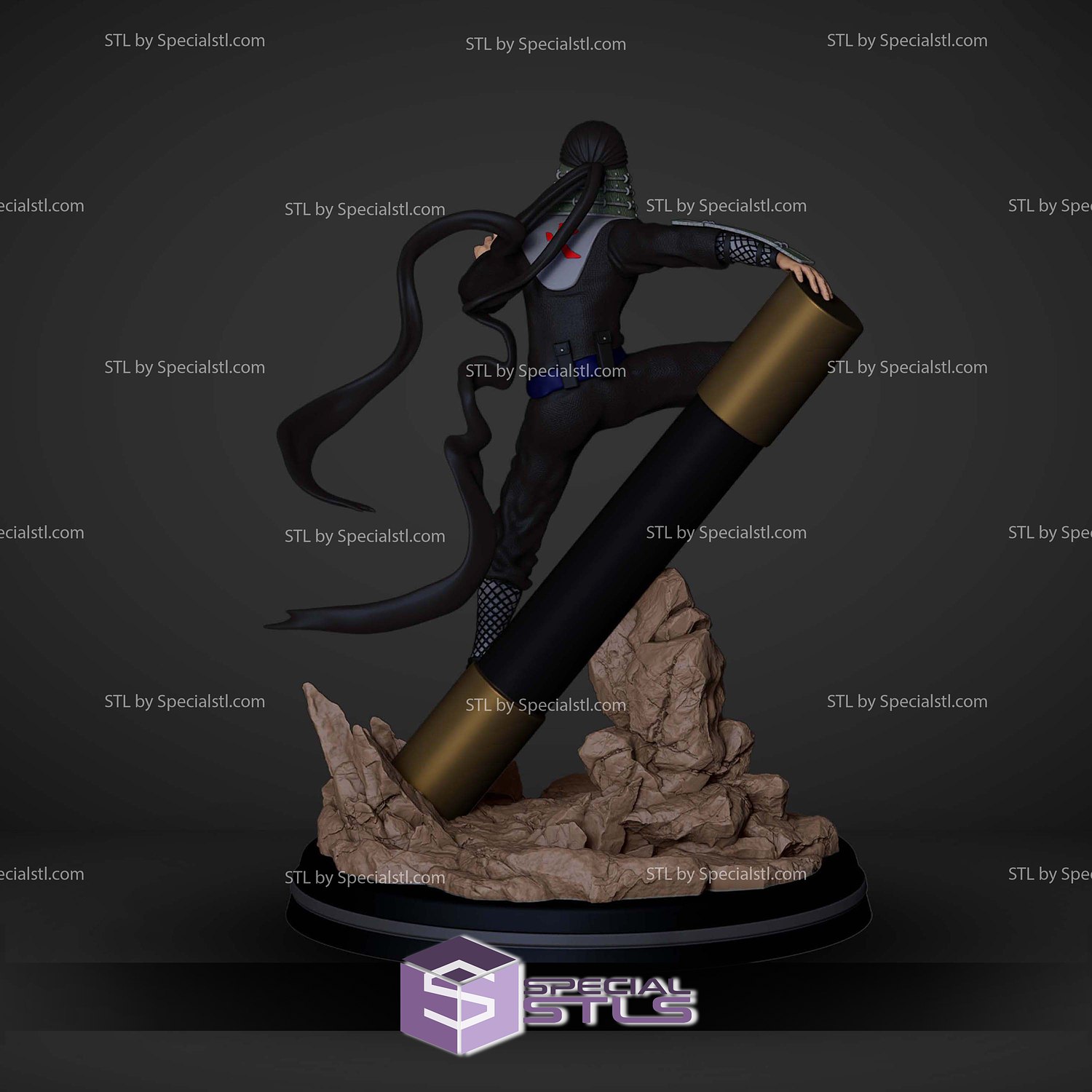 Hiruzen Sarutobi Hokage V2 3D Printer Files STL Model — view 5