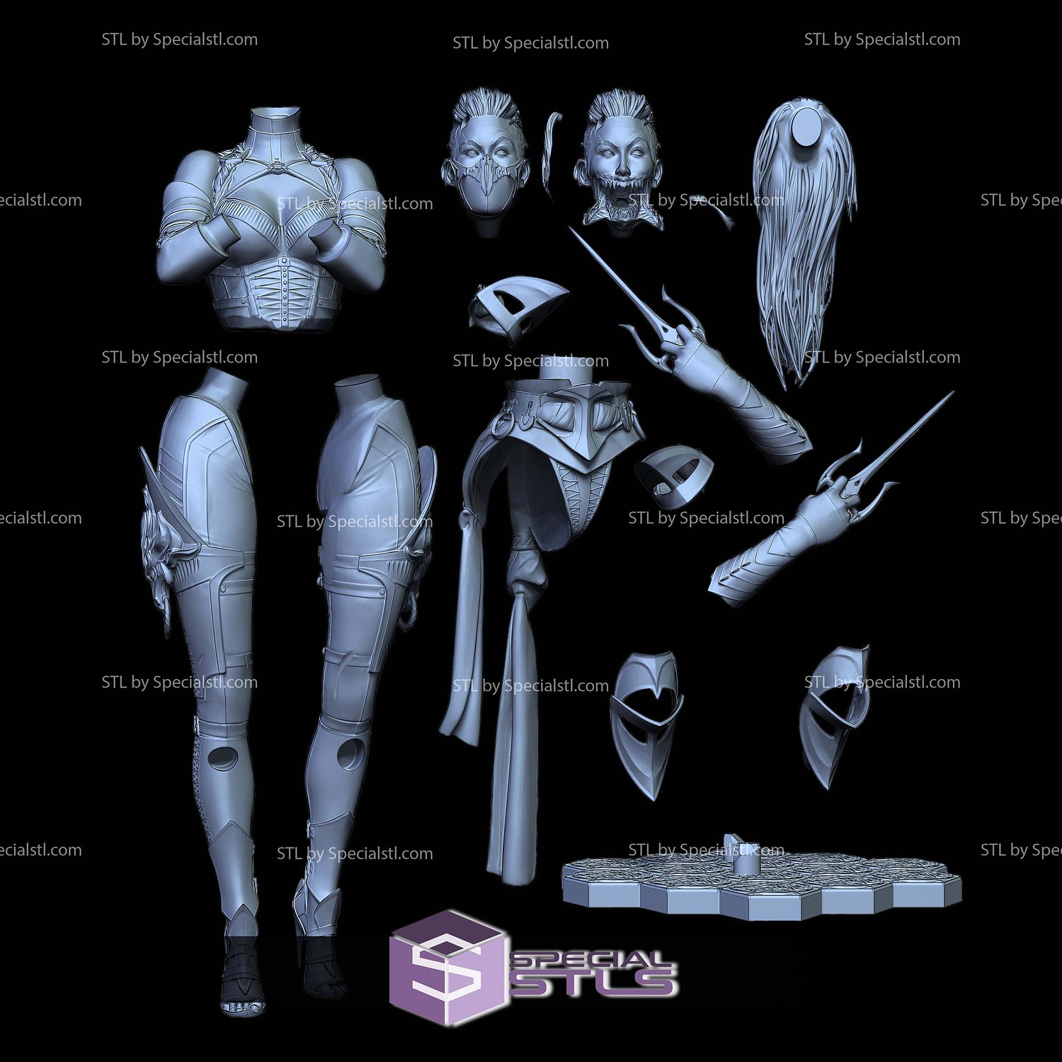 Mileena Mortal Kombat 12 3D Printing Models STL Model — view 6