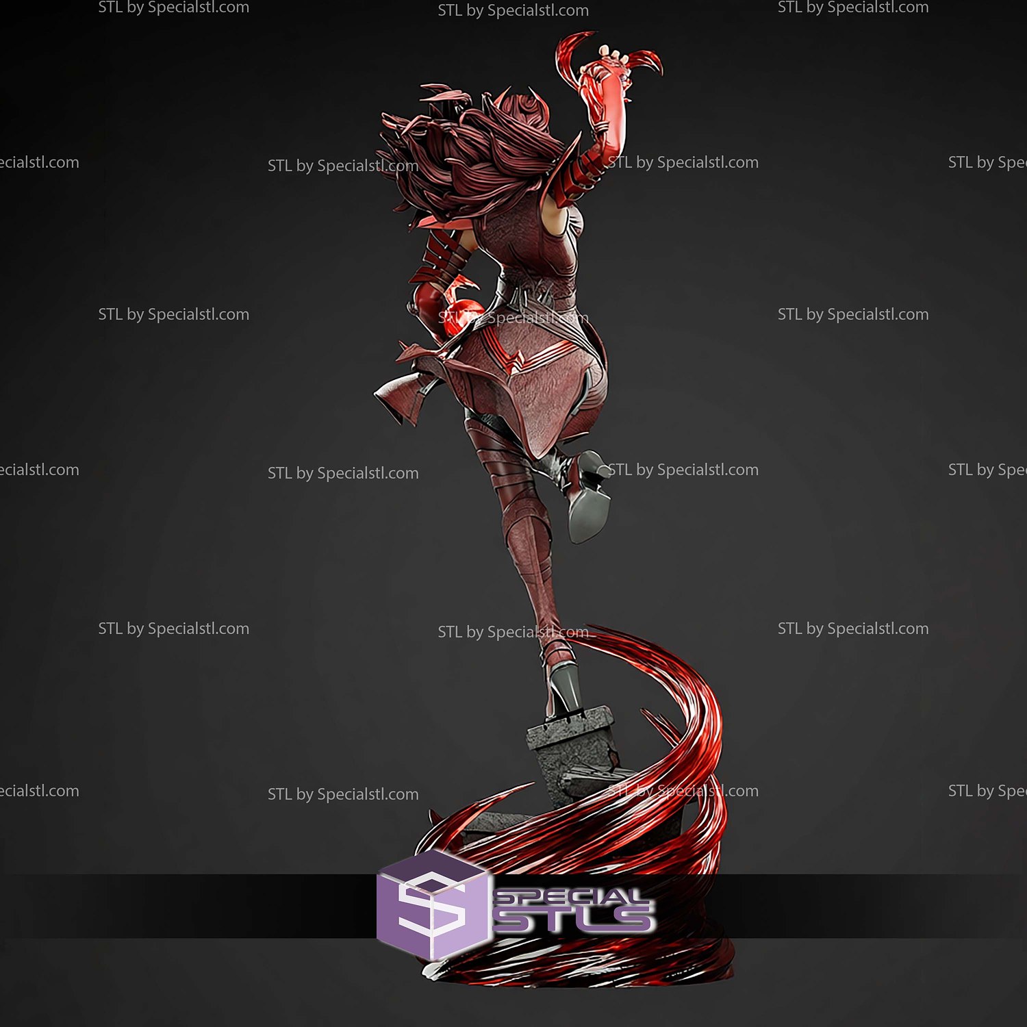 Scarlet Witch Glory 1-6 STL Files 3D Model — view 2