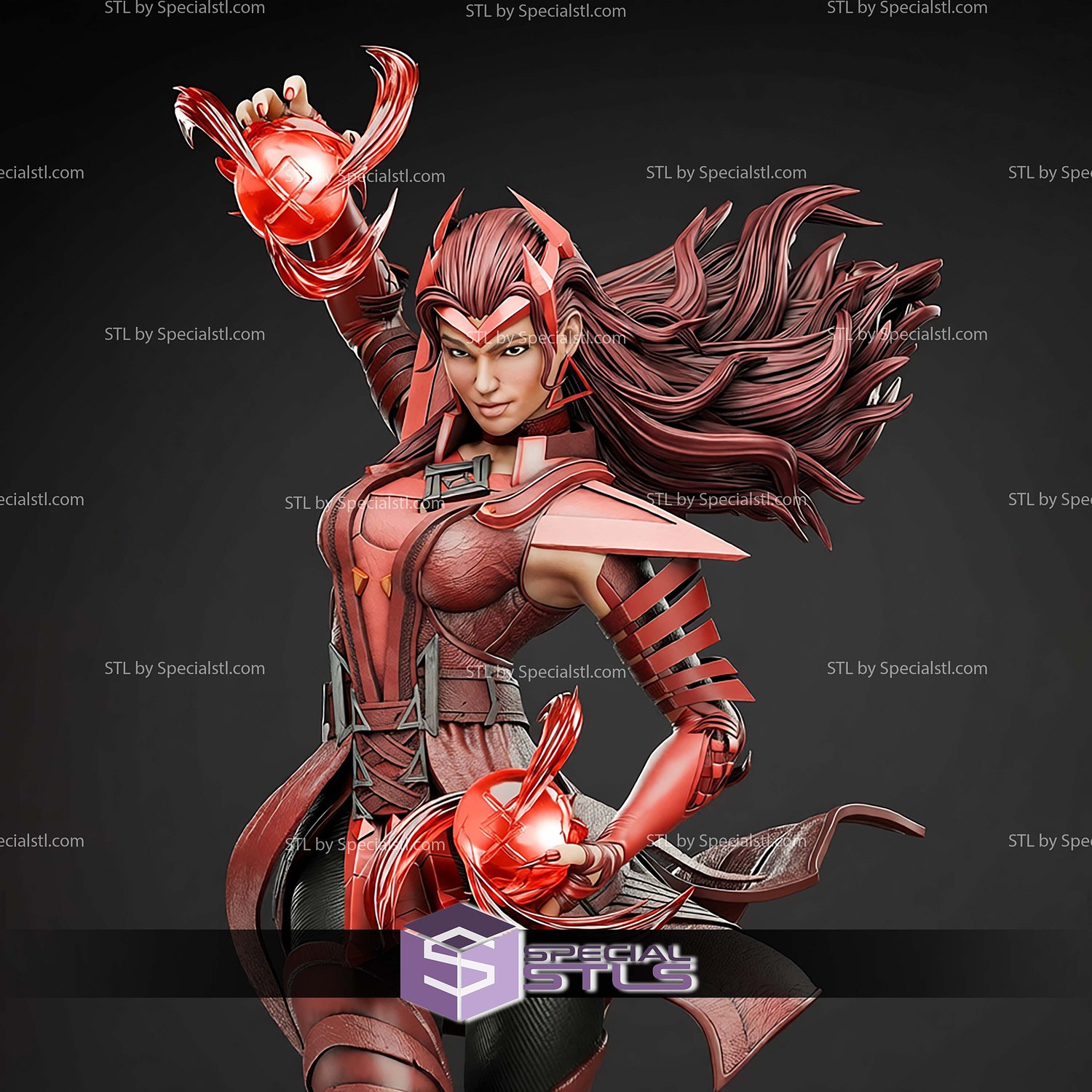 Scarlet Witch Glory 1-6 STL Files 3D Model — view 3