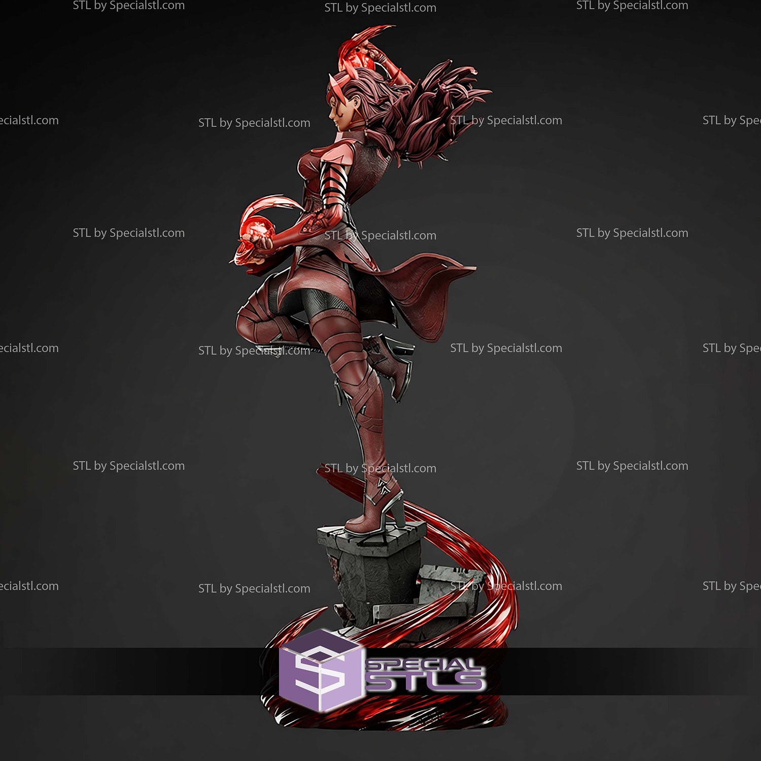 Scarlet Witch Glory 1-6 STL Files 3D Model — view 5