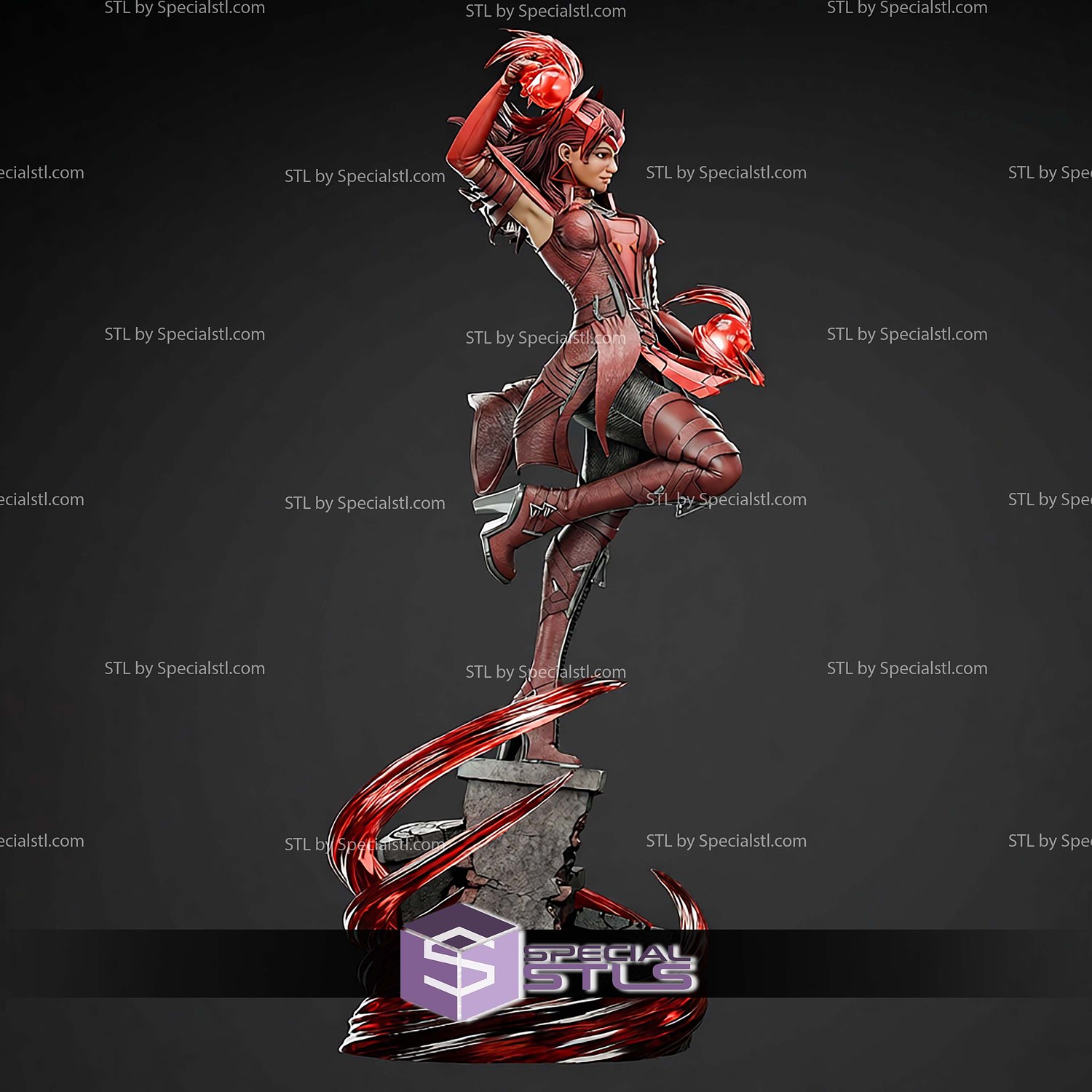 Scarlet Witch Glory 1-6 STL Files 3D Model — view 8