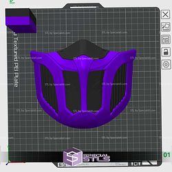 Cosplay STL Files Marvel Rivals Hawkeye Mask 3D Model