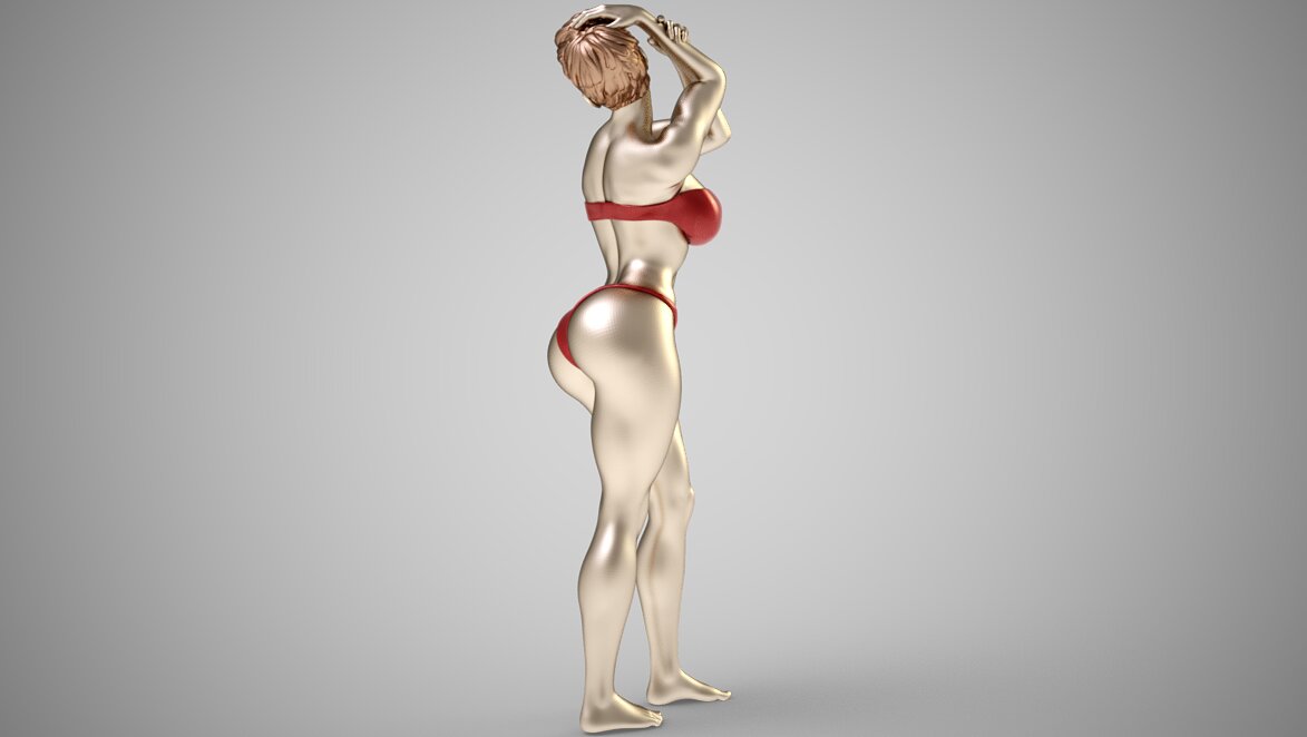 Fashion Pose 3D 3MF Model — view 6