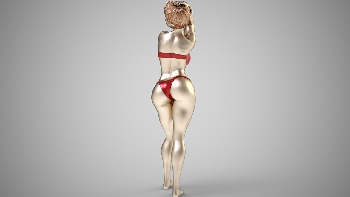 Fashion Pose 3D 3MF Model — view 7