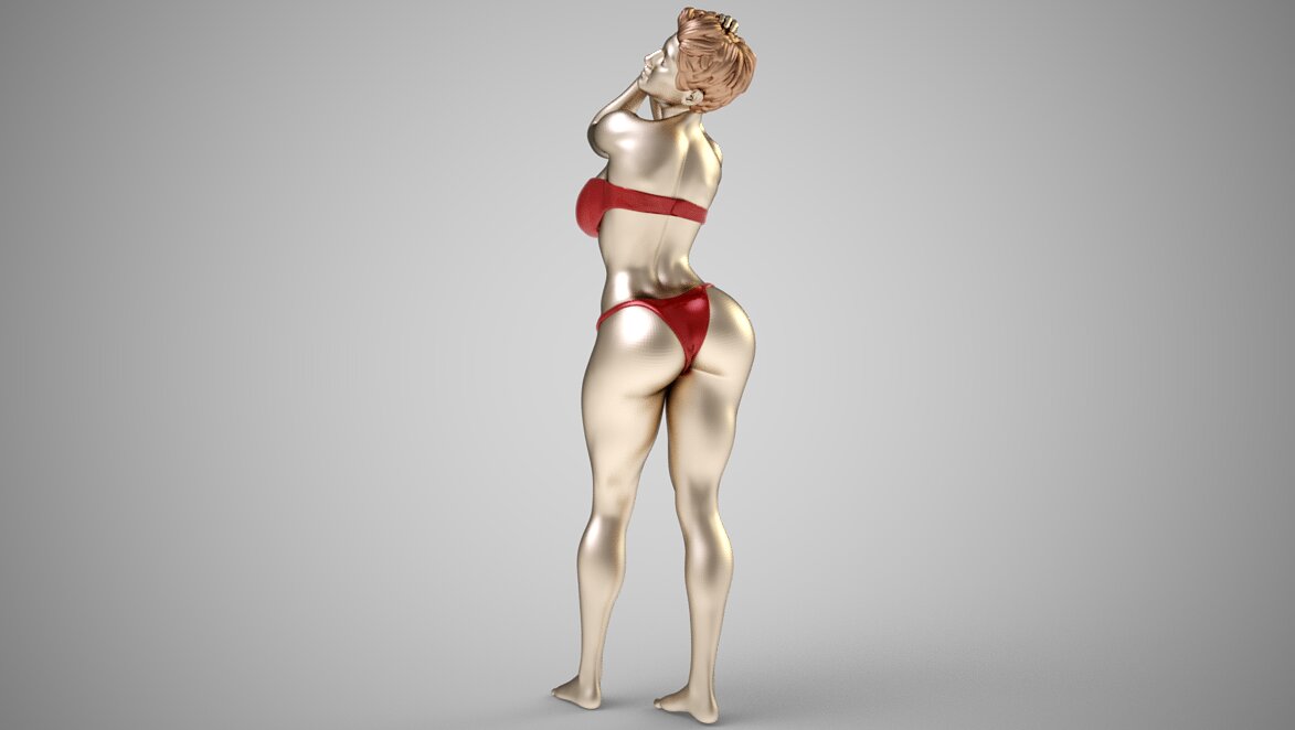 Fashion Pose 3D 3MF Model — view 8