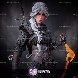 Ciri Stylized The Witcher 4 3D Printer Files STL Model