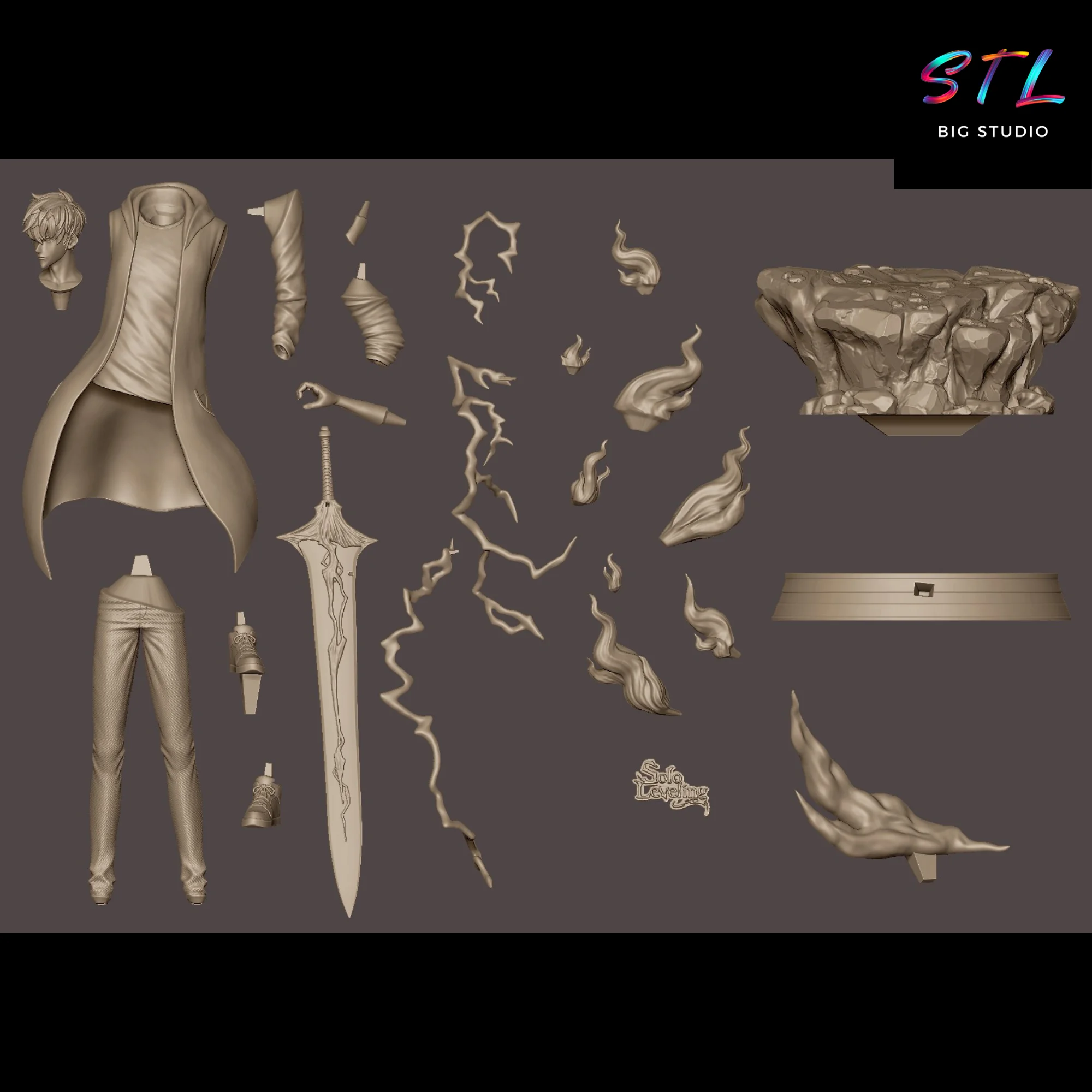 Sung Jinwoo STL | Solo Leveling | 3D Printable Model Model — view 6