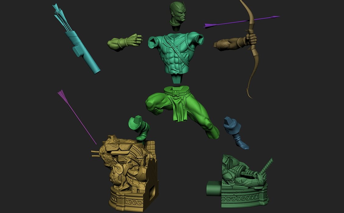 Hawkeye 3D Model STL Model — view 2