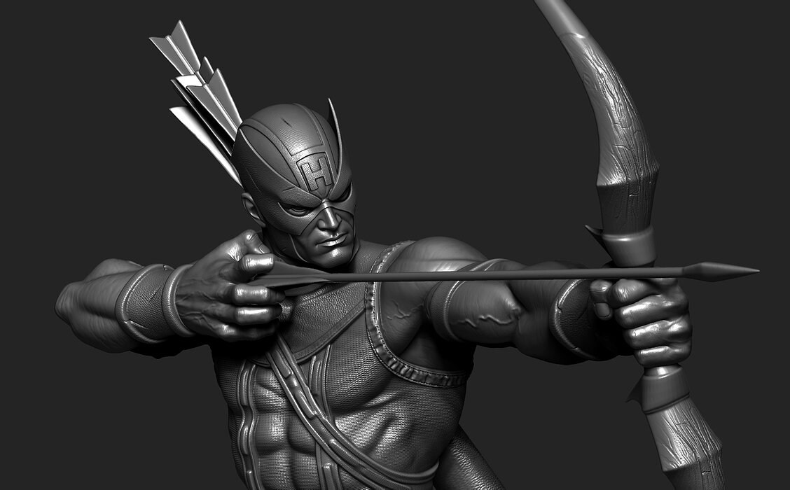 Hawkeye 3D Model STL Model — view 3