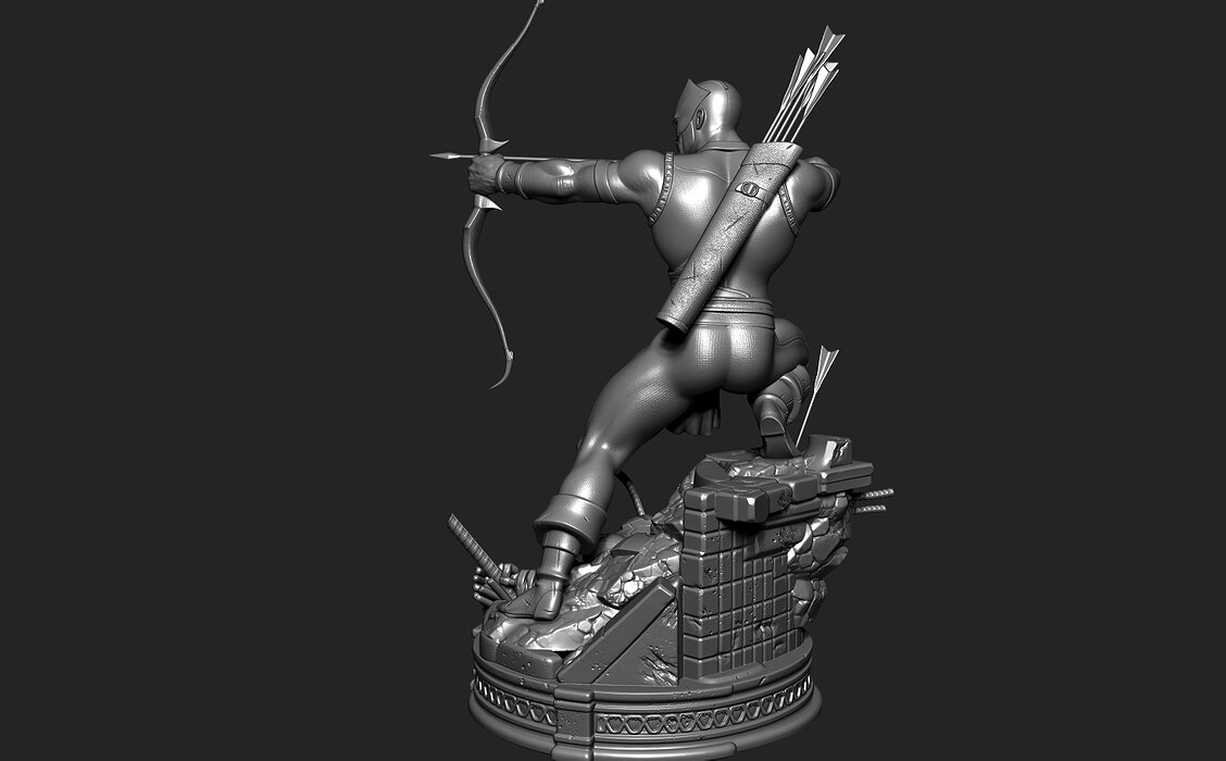 Hawkeye 3D Model STL Model — view 5
