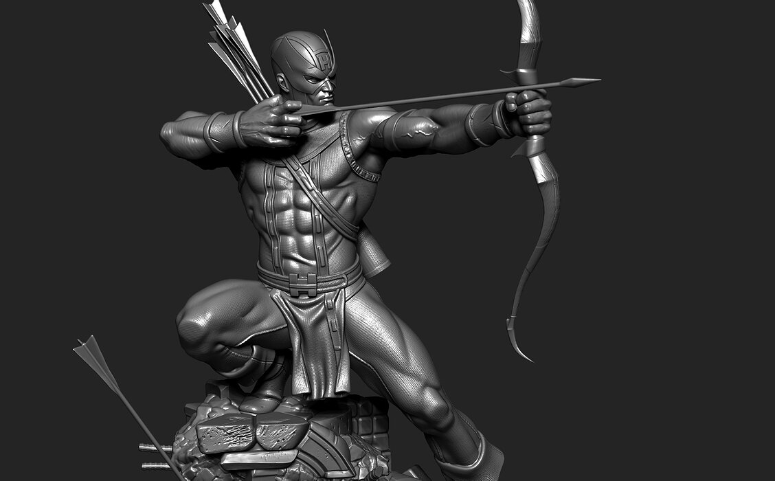 Hawkeye 3D Model STL Model — view 6