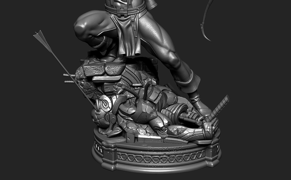 Hawkeye 3D Model STL Model — view 7