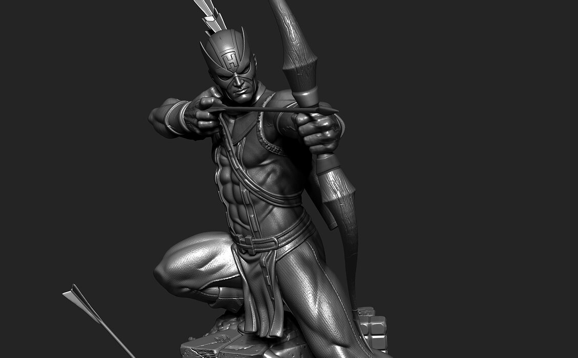 Hawkeye 3D Model STL Model — view 8