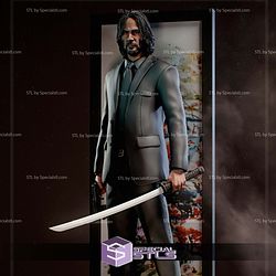 John Wick and Katana 3D Printer Files STL Model